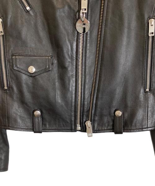 DIESEL（ディーゼル）DIESEL (ディーゼル) ラムレザーライダースジャケット ブラック サイズ:Sの古着・服飾アイテム