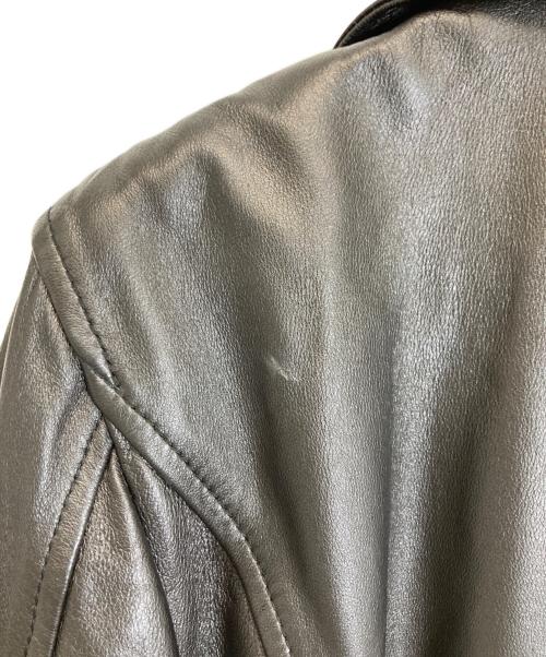 DIESEL（ディーゼル）DIESEL (ディーゼル) ラムレザーライダースジャケット ブラック サイズ:Sの古着・服飾アイテム