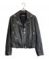 DIESEL（ディーゼル）の古着「ラムレザーライダースジャケット」｜ブラック