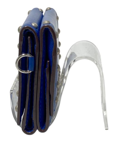 J&M DAVIDSON（ジェイ＆エム デヴィッドソン）J&M DAVIDSON (ジェイ＆エム デヴィッドソン) コンパクトウォレット ブルーの古着・服飾アイテム