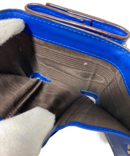 J&M DAVIDSON（ジェイ＆エム デヴィッドソン）J&M DAVIDSON (ジェイ＆エム デヴィッドソン) コンパクトウォレット ブルーの古着・服飾アイテム