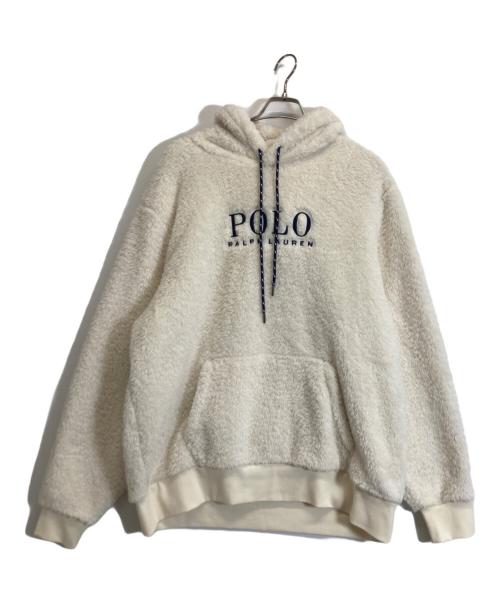 POLO RALPH LAUREN（ポロ・ラルフローレン）POLO RALPH LAUREN (ポロ・ラルフローレン) ボアパーカー ホワイト サイズ:XLの古着・服飾アイテム