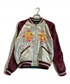 C.A.B.CLOTHINGキャブクロージング）の古着「リバーシブルスカジャン」｜ワインレッド×グリーン