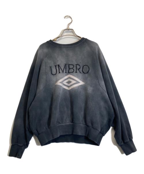 UMBRO（アンブロ）UMBRO (アンブロ) Lui's (ルイス) ピグメントクルーネックスウェット グレー サイズ:Mの古着・服飾アイテム