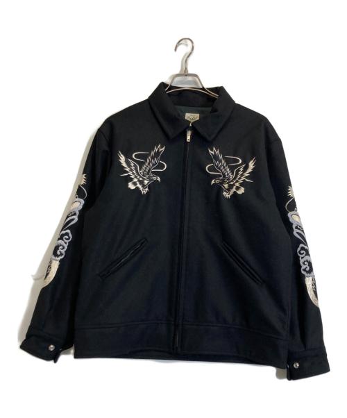 gold（ゴールド）GOLD (ゴールド) ARKnets (アークネッツ) TIME AFTER TIME WOOL MELTON SOUVENIR JACKET ブラック サイズ:Mの古着・服飾アイテム