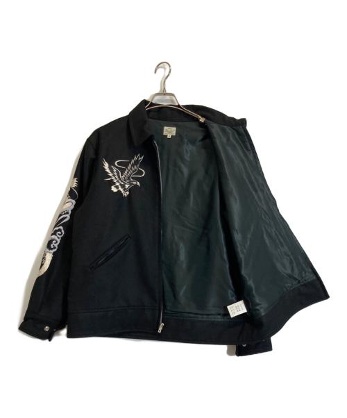 gold（ゴールド）GOLD (ゴールド) ARKnets (アークネッツ) TIME AFTER TIME WOOL MELTON SOUVENIR JACKET ブラック サイズ:Mの古着・服飾アイテム