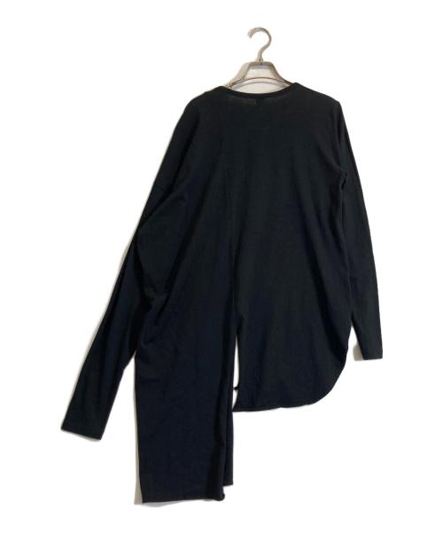 Y's（ワイズ）Y's (ワイズ) アシンメトリー カットソー ブラック サイズ:2の古着・服飾アイテム