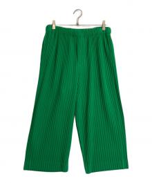 HOMME PLISSE ISSEY MIYAKE（オム プリッセ イッセイ ミヤケ）の古着「パンツ」｜グリーン