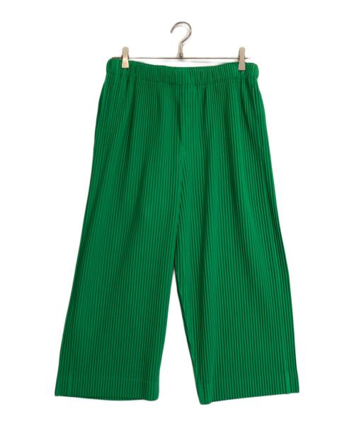 HOMME PLISSE ISSEY MIYAKE（オム プリッセ イッセイ ミヤケ）HOMME PLISSE ISSEY MIYAKE (オム プリッセ イッセイ ミヤケ) パンツ グリーン サイズ:2の古着・服飾アイテム
