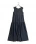 BLUE LABEL CRESTBRIDGE（ブルーレーベルクレストブリッジ）の古着「ドライブロード ティアードワンピース」｜ネイビー
