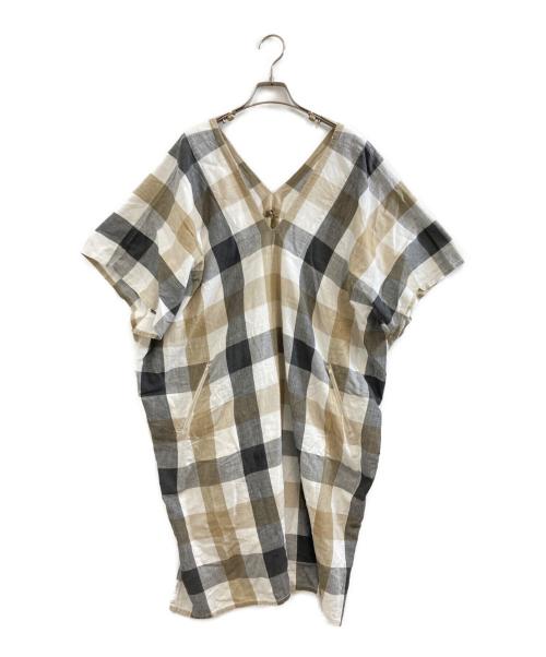 Y's（ワイズ）Y's (ワイズ) ワンピース ベージュ サイズ:記載なしの古着・服飾アイテム