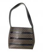 CELINEセリーヌ）の古着「マカダムショルダーバッグ」｜ブラウン