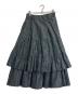 Y's（ワイズ）の古着「リネンサイドジップギャザーボリュームスカート」｜グレー