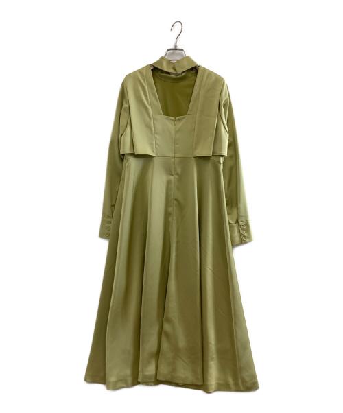 Ameri（アメリ）AMERI (アメリ) クリオネベルテッドドレス　02120550550 黄緑 サイズ:Sの古着・服飾アイテム