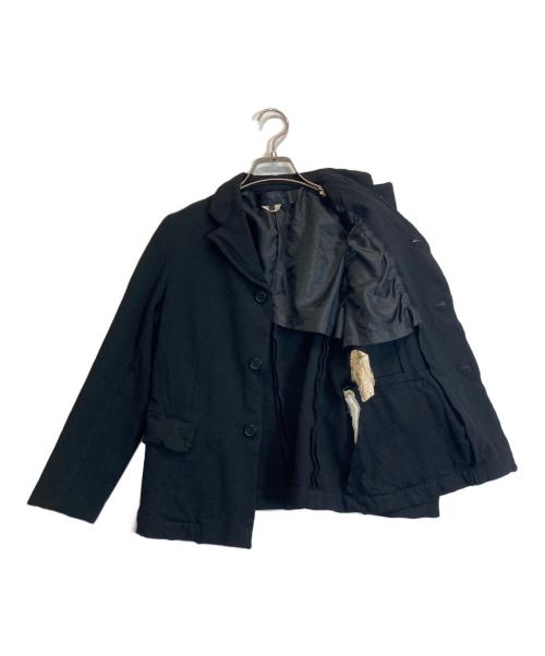 COMME des GARCONS COMME des GARCONS（コムデギャルソン コムデギャルソン）COMME des GARCONS COMME des GARCONS (コムデギャルソン コムデギャルソン) ポリ縮絨ジャケット ブラック サイズ:XSの古着・服飾アイテム