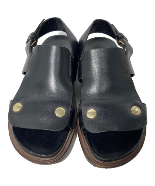 MARNI（マルニ）MARNI (マルニ) レザーサンダル ブラック サイズ:35の古着・服飾アイテム
