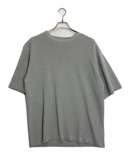 BATONER（バトナ―）BATONER (バトナ―) 半袖ニット ライトグレー サイズ:3の古着・服飾アイテム