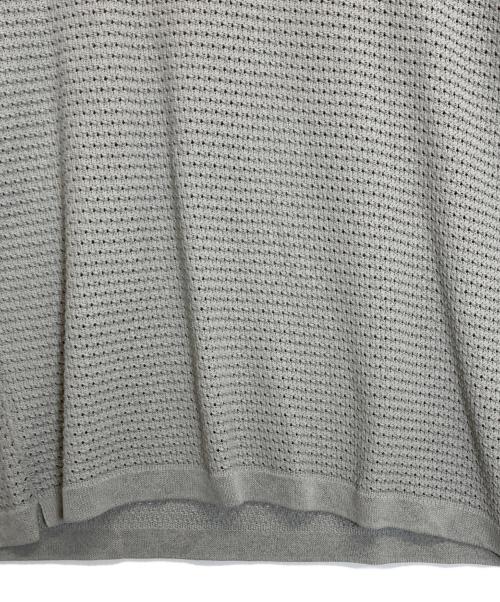 BATONER（バトナ―）BATONER (バトナ―) 半袖ニット ライトグレー サイズ:3の古着・服飾アイテム