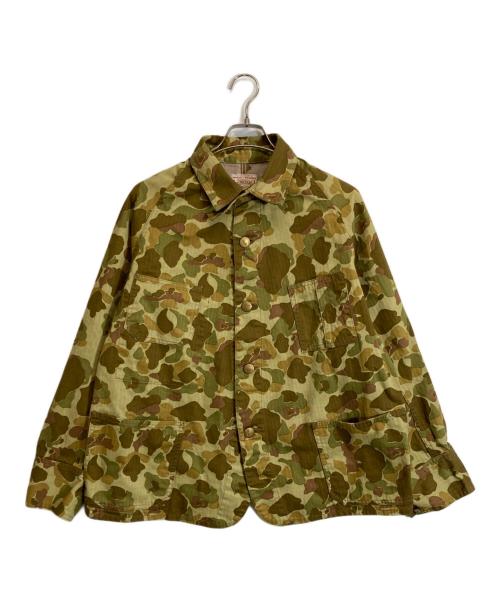 BONCOURA（ボンクラ）BONCOURA (ボンクラ) US Navy Shawl Collar Duck Hunter Camo グリーン サイズ:40の古着・服飾アイテム