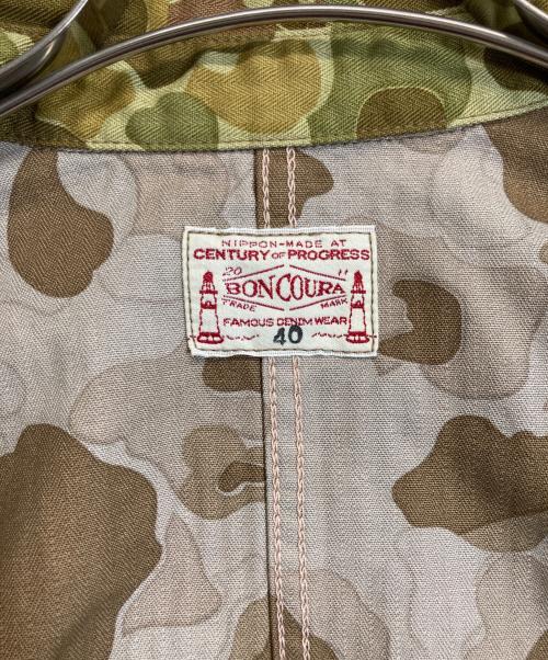 BONCOURA（ボンクラ）BONCOURA (ボンクラ) US Navy Shawl Collar Duck Hunter Camo グリーン サイズ:40の古着・服飾アイテム