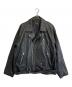BEAMS（ビームス）の古着「ルーズ ダブル レザーライダース ジャケット」｜ブラック