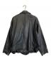 BEAMS (ビームス) ルーズ ダブル レザーライダース ジャケット ブラック サイズ:M：16000円