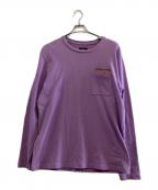 stussyステューシー）の古着「ロングカットソー」｜パープル