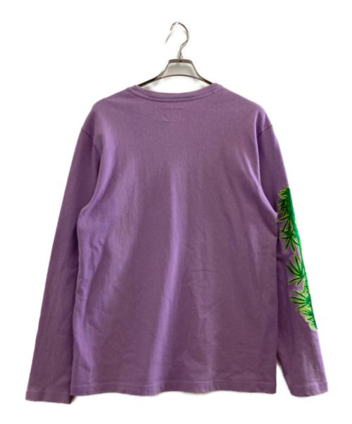 stussy（ステューシー）stussy (ステューシー) ロングカットソー パープル サイズ:Mの古着・服飾アイテム
