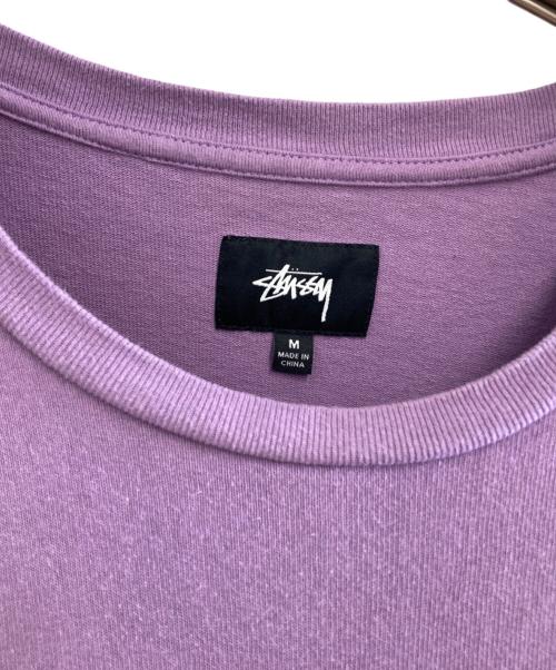 stussy（ステューシー）stussy (ステューシー) ロングカットソー パープル サイズ:Mの古着・服飾アイテム