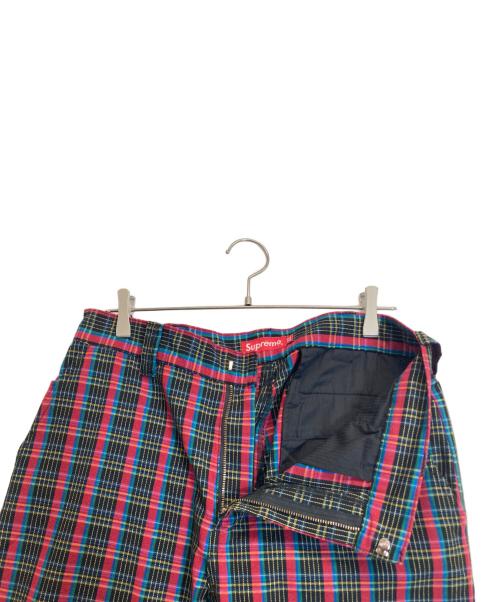 SUPREME（シュプリーム）Supreme (シュプリーム) チェックパンツ レッド サイズ:３２の古着・服飾アイテム