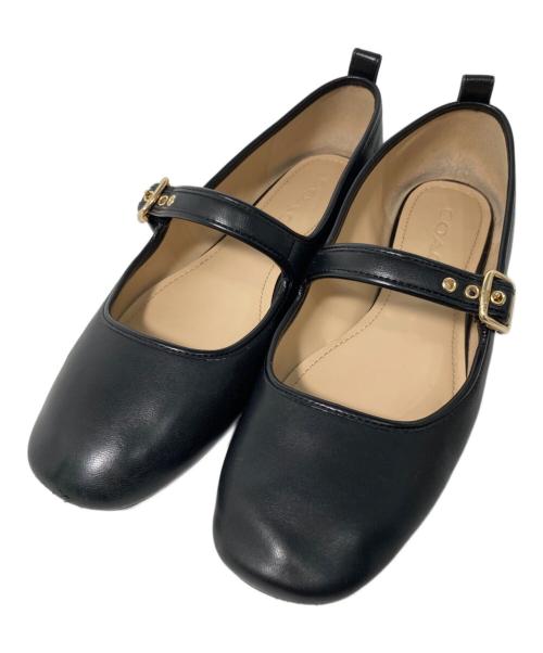 COACH（コーチ）COACH (コーチ) メリージェーンシューズ ブラック サイズ:6.5の古着・服飾アイテム