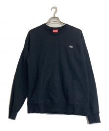 DIESEL（ディーゼル）の古着「ロゴ刺繍スウェット」｜ブラック
