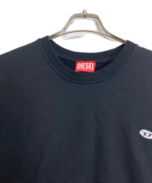 DIESEL（ディーゼル）DIESEL (ディーゼル) ロゴ刺繍スウェット ブラック サイズ:Lの古着・服飾アイテム
