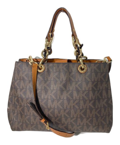 MICHAEL KORS（マイケル・コース）MICHAEL KORS (マイケル・コース) 2WAYバッグ ブラウンの古着・服飾アイテム