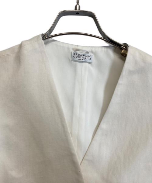 BRUNELLO CUCINELLI（ブルネロクチネリ）BRUNELLO CUCINELLI (ブルネロクチネリ) ベスト アイボリー サイズ:Sの古着・服飾アイテム