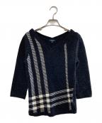BURBERRY LONDONバーバリーロンドン）の古着「ラメニット」｜ブラック