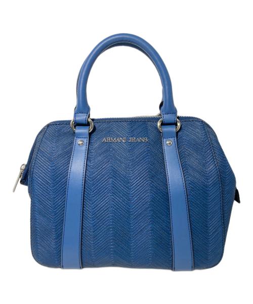 ARMANI JEANS（アルマーニジーンズ）ARMANI JEANS (アルマーニジーンズ) 2WAYバッグ ブルーの古着・服飾アイテム