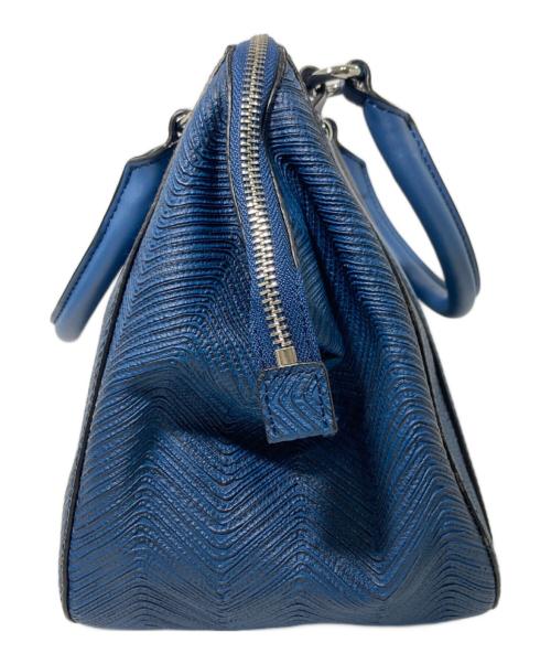 ARMANI JEANS（アルマーニジーンズ）ARMANI JEANS (アルマーニジーンズ) 2WAYバッグ ブルーの古着・服飾アイテム