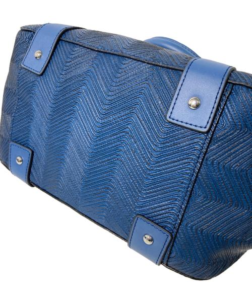 ARMANI JEANS（アルマーニジーンズ）ARMANI JEANS (アルマーニジーンズ) 2WAYバッグ ブルーの古着・服飾アイテム