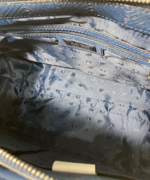 ARMANI JEANS（アルマーニジーンズ）ARMANI JEANS (アルマーニジーンズ) 2WAYバッグ ブルーの古着・服飾アイテム