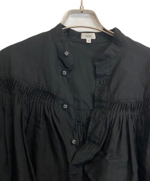 SCYE（サイ）SCYE (サイ) リネンタックブラウス ブラック サイズ:Mの古着・服飾アイテム