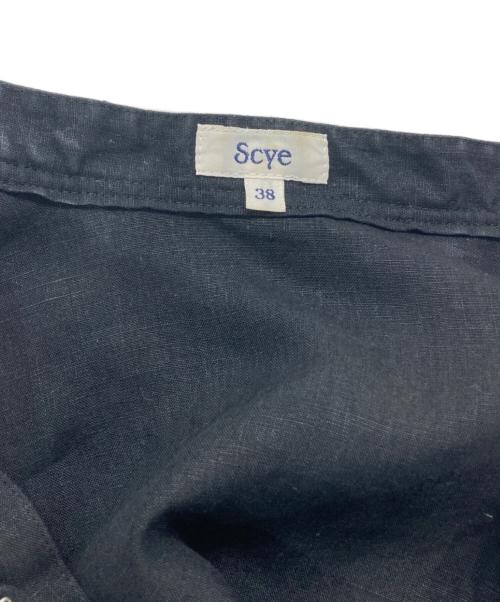 SCYE（サイ）SCYE (サイ) リネンタックブラウス ブラック サイズ:Mの古着・服飾アイテム