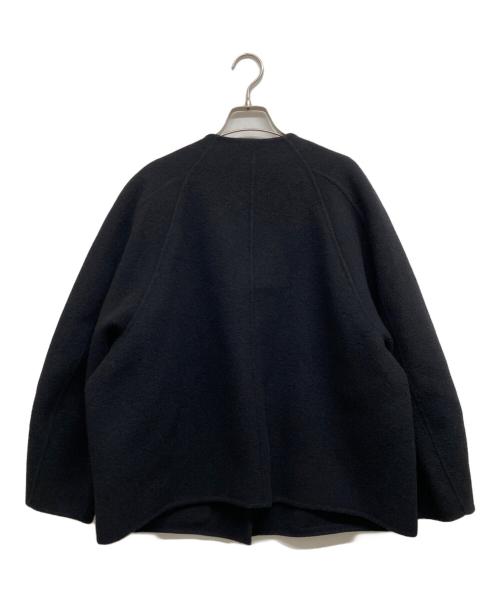 Spick and Span（スピック＆スパン）Spick and Span (スピック＆スパン) ビーバーストール付きショートコート ブラック サイズ:Sの古着・服飾アイテム