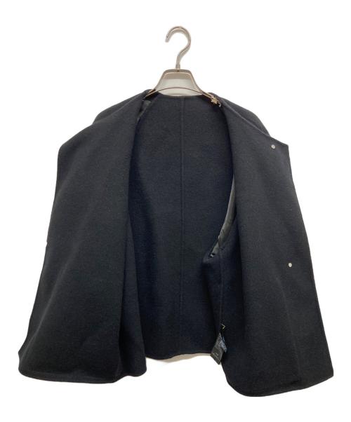 Spick and Span（スピック＆スパン）Spick and Span (スピック＆スパン) ビーバーストール付きショートコート ブラック サイズ:Sの古着・服飾アイテム