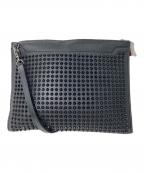 Christian Louboutinクリスチャン・ルブタン）の古着「スタッズクラッチショルダーバッグ」｜ブラック