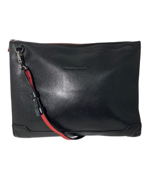 Christian Louboutin（クリスチャン・ルブタン）Christian Louboutin (クリスチャン・ルブタン) スタッズクラッチショルダーバッグ ブラックの古着・服飾アイテム