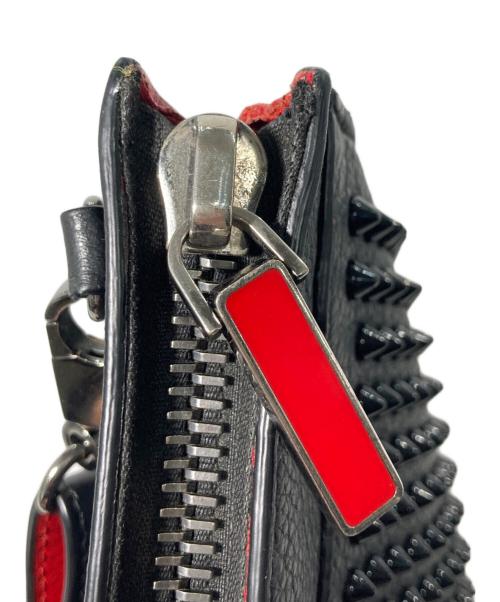 Christian Louboutin（クリスチャン・ルブタン）Christian Louboutin (クリスチャン・ルブタン) スタッズクラッチショルダーバッグ ブラックの古着・服飾アイテム