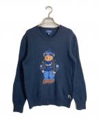 POLO RALPH LAURENポロ・ラルフローレン）の古着「ポロベアニット」｜ネイビー