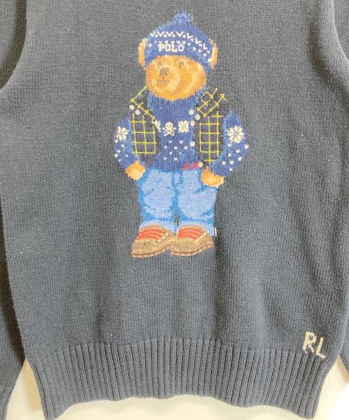 POLO RALPH LAUREN（ポロ・ラルフローレン）POLO RALPH LAUREN (ポロ・ラルフローレン) ポロベアニット ネイビー サイズ:XLの古着・服飾アイテム