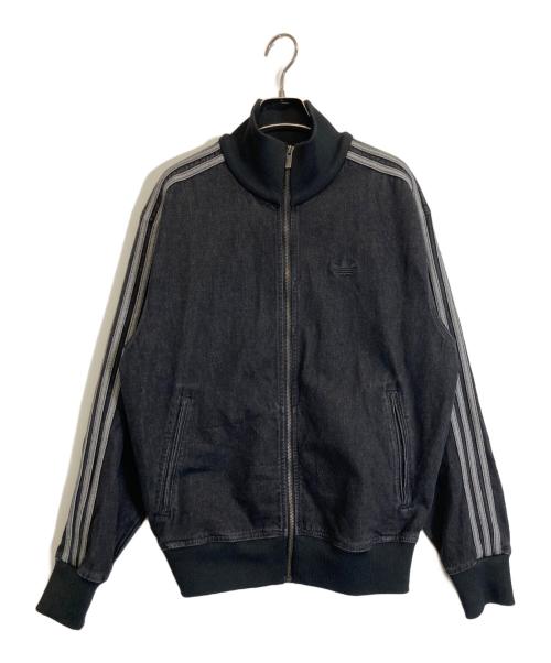 adidas（アディダス）adidas (アディダス) デニム ファイヤーバード トラックトップ ブラック サイズ:Sの古着・服飾アイテム